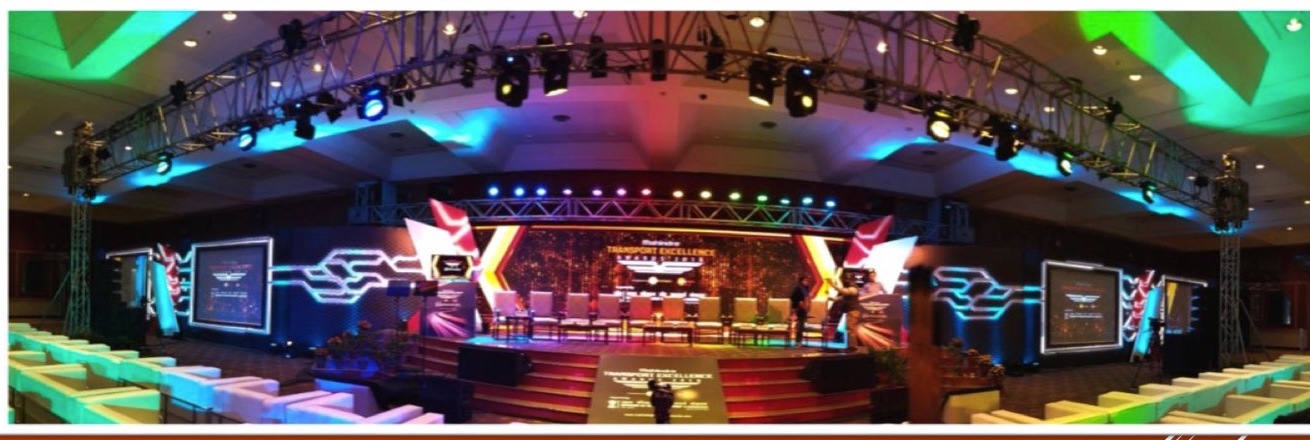Mahindra Transport Excellence Award Night stage at Taj Palace, New Delhi