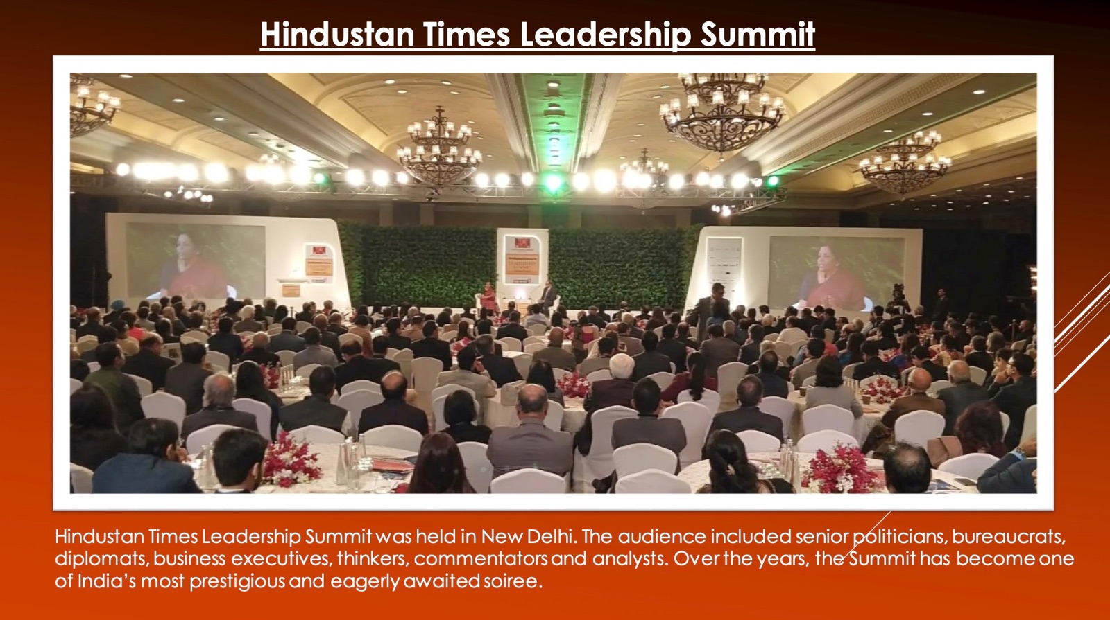 Hindustan Times Leadership Summit - New Delhi