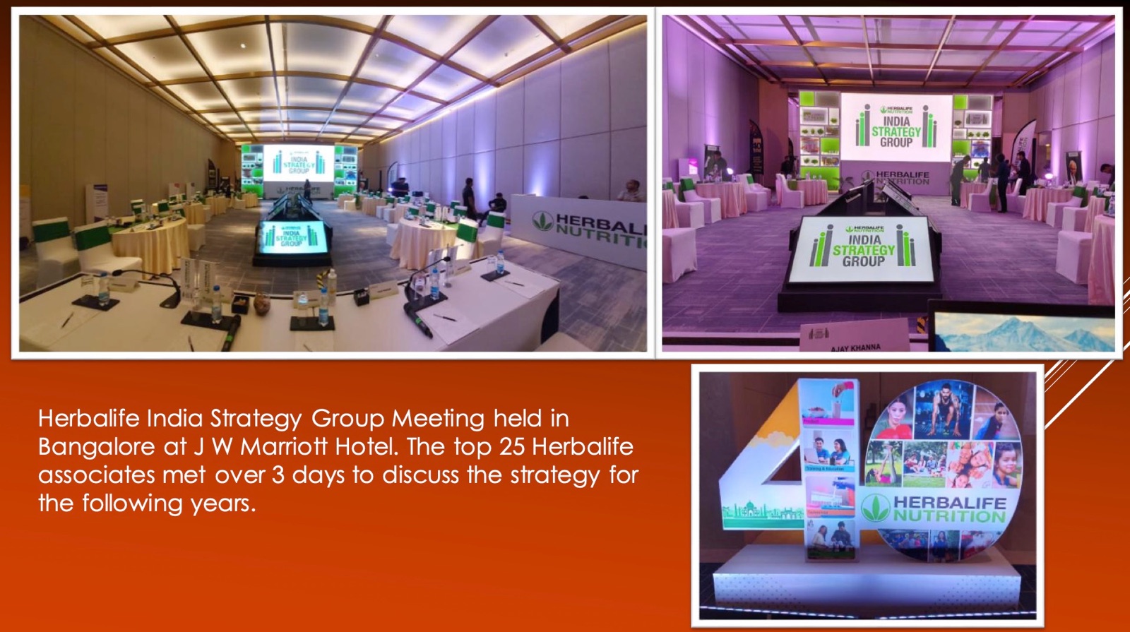 Herbalife India Strategy Group Meeting - JW Marriott Hotel - Bengaluru