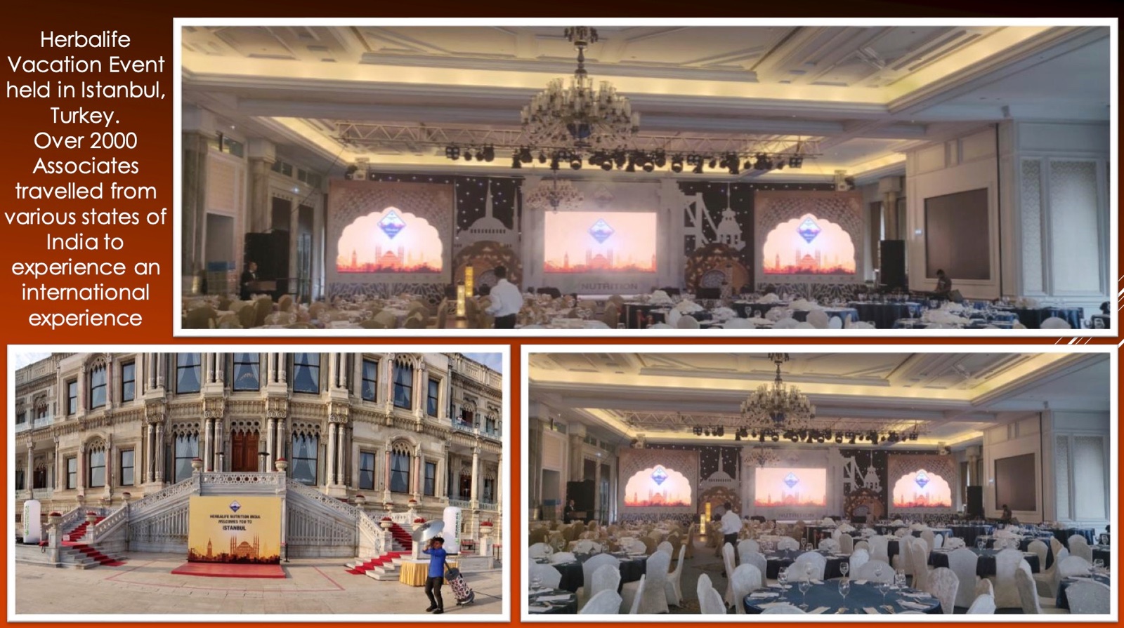 Herbalife vacation event in Istanbul, Turkey with 2000 associates